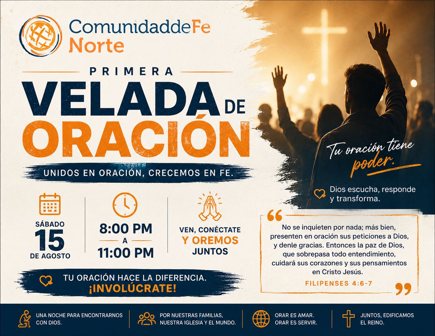 Anuncio: Primera velada de oración
